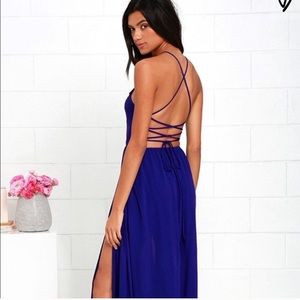 Elegant Royal Blue Dress